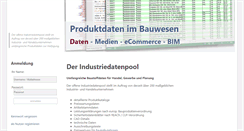 Desktop Screenshot of industriedatenpool.com